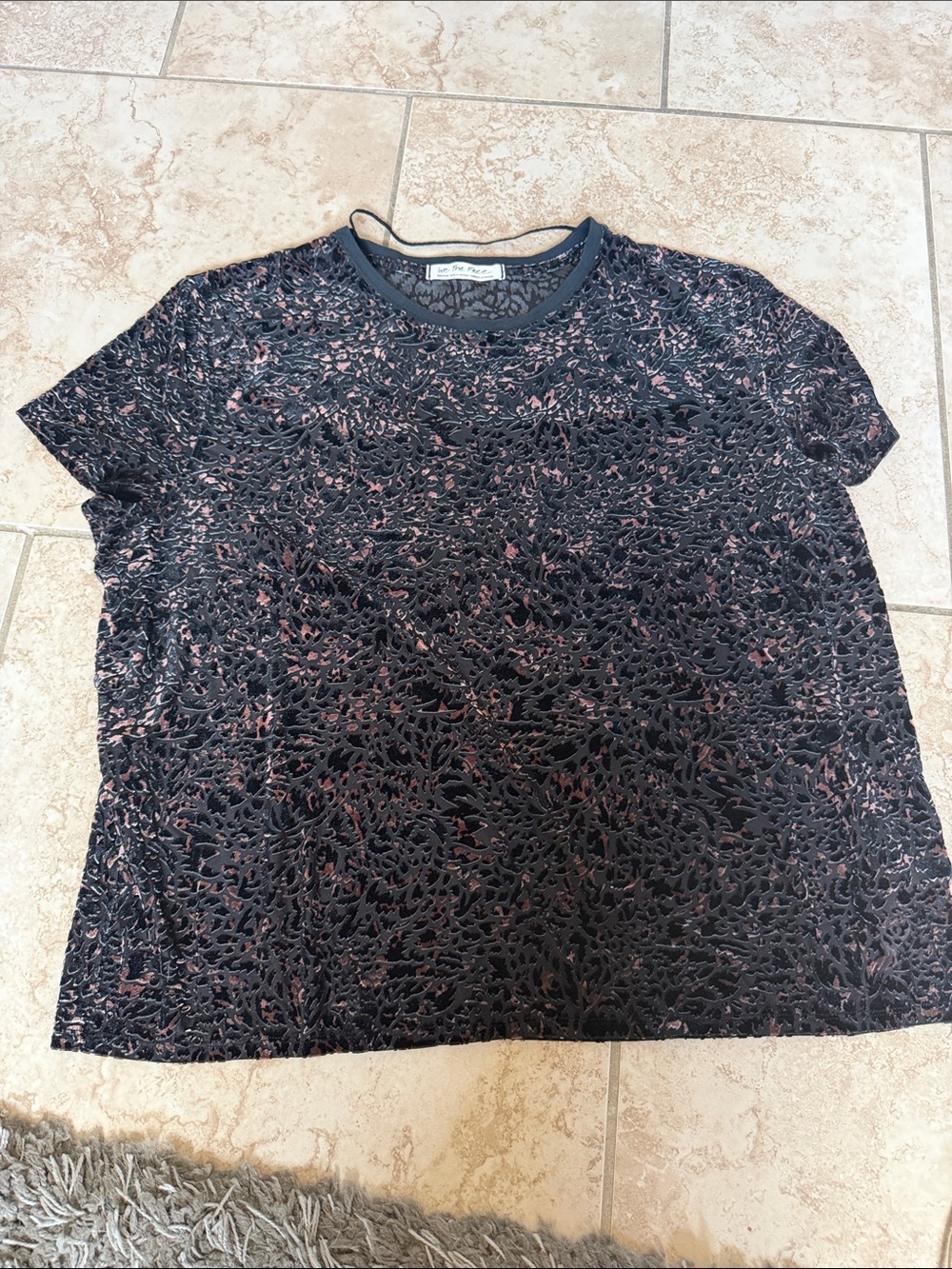We The Free velvet burnout top size medium